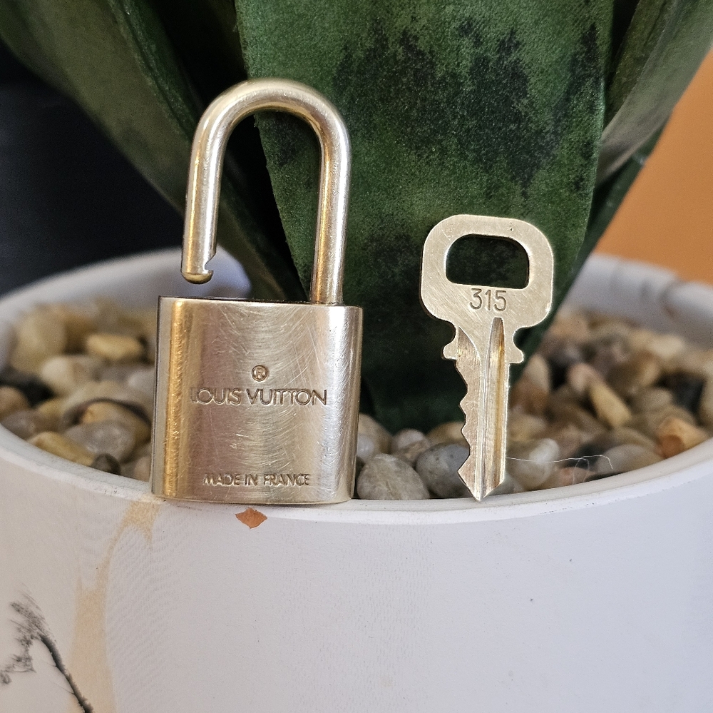 Authentic Louis Vuitton Gold Padlock Key #315 - Picture 2 of 5